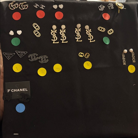 Fashion Logo Earrings price is for 1 Pair NWOT - Picture 1 of 1